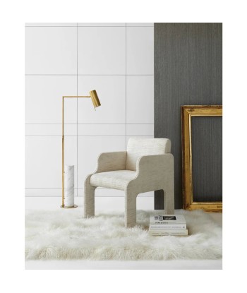 Alma Brass and White Marble Floor Lamp store