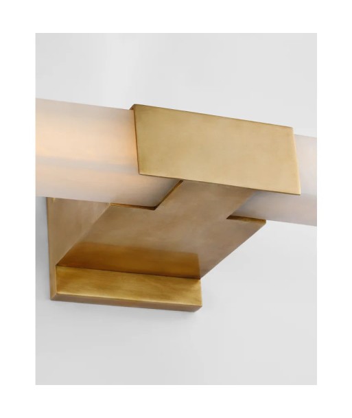 Covet 24" Brass and Alabaster Wall Lamp solde