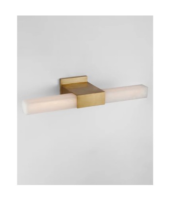 Covet 24" Brass and Alabaster Wall Lamp solde