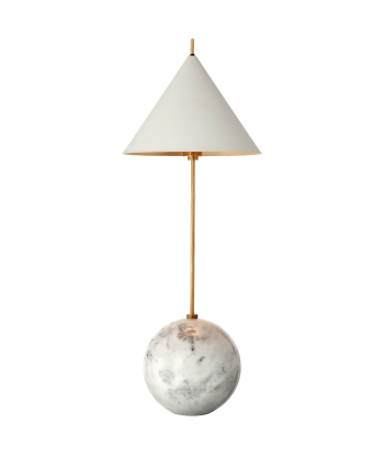 Cleo Orb White Brass Accent Lamp 50% de réduction en Octobre 2024