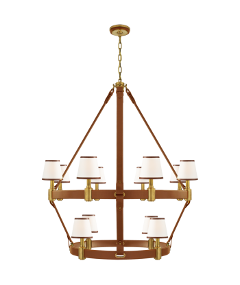 Large Riley Saddle Two-Tier Chandelier 2024