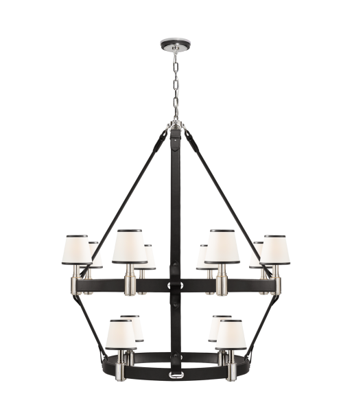 Large Riley Two-Tier Chandelier Chocolate l'évolution des habitudes 