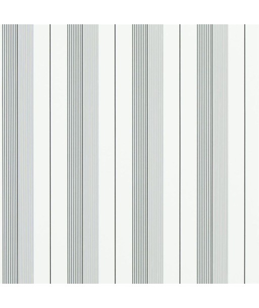 RL Aiden Stripe Wallpaper - Black / Gray Faites des économies