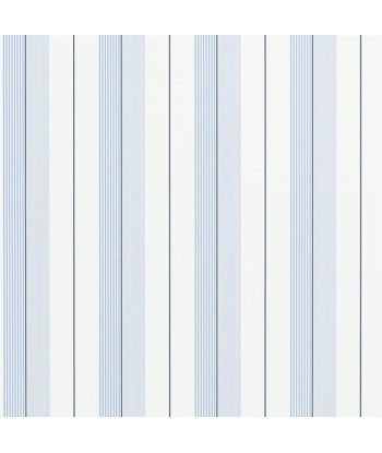 RL Aiden Stripe Wallpaper - Blue / Navy / White la chaussure