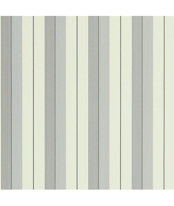 RL Aiden Stripe Wallpaper - Granite/cream Paris Déstockage Promo