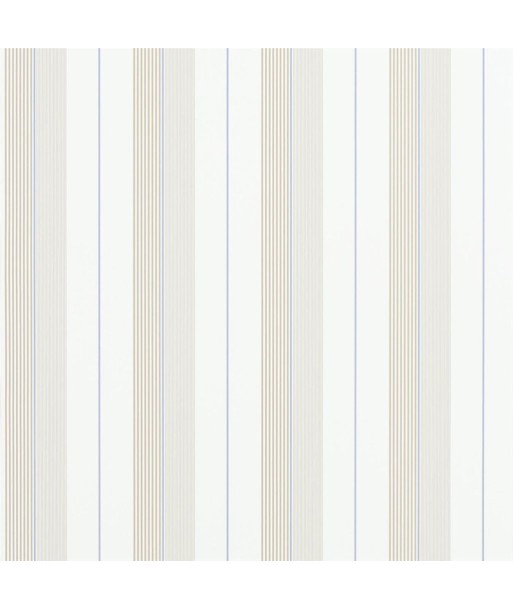 RL Aiden Stripe Wallpaper - Natural / Blue shop