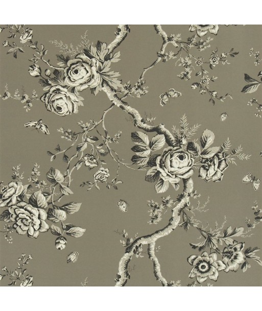 RL Ashfield Floral Wallpaper - Gun Metal vente chaude votre 