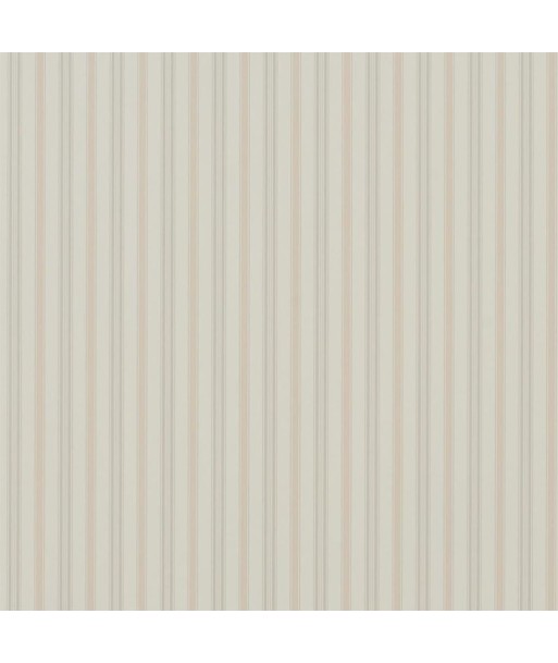 RL Basil Stripe Wallpaper - Antique Rose pas cher