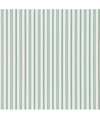 RL Basil Stripe Teal Blue Wallpaper de pas cher