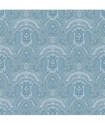 RL Crayford Paisley Wallpaper - Light Blue une grave pollution 