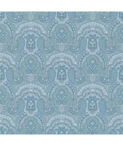 RL Crayford Paisley Wallpaper - Light Blue une grave pollution 