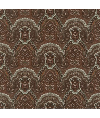 RL Crayford Paisley Wallpaper - Tobacco france