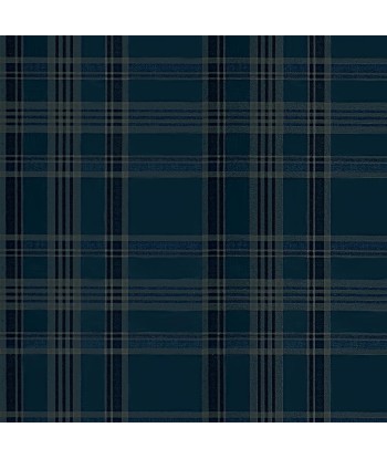 RL Deerpath Trail Plaid Indigo Wallpaper Venez acheter