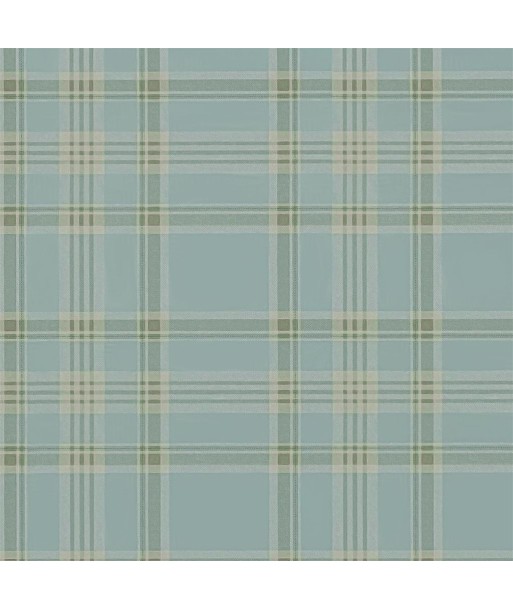 RL Wallpaper Deerpath Trail Plaid Mist de votre