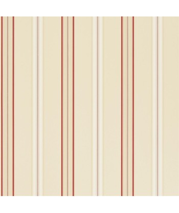 RL Dunston Stripe Wallpaper - Vermilion en ligne