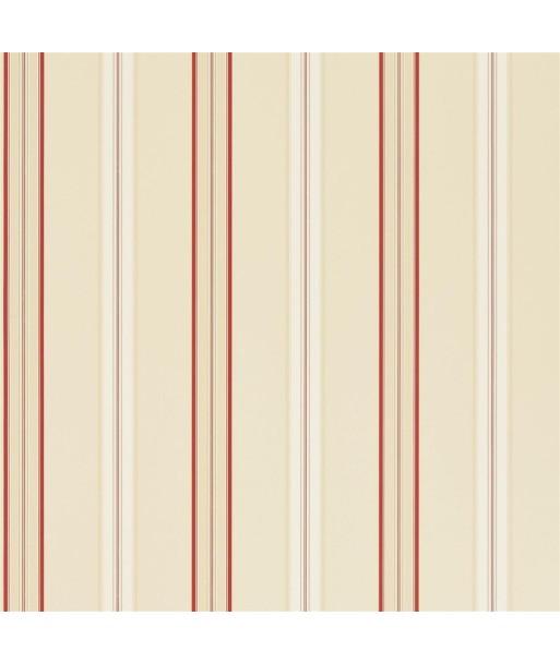 RL Dunston Stripe Wallpaper - Vermilion en ligne