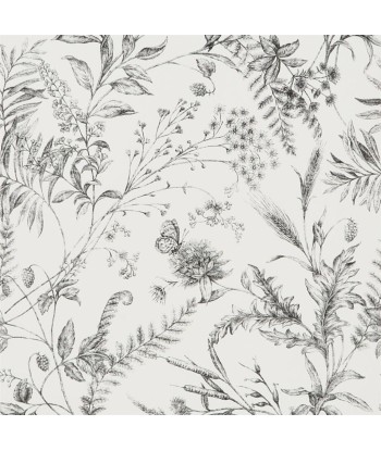 RL Fern Toile Wallpaper - Etched Black store