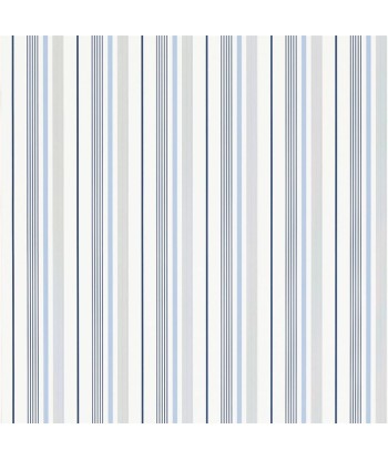 RL Gable Stripe Wallpaper - French Blue Pour