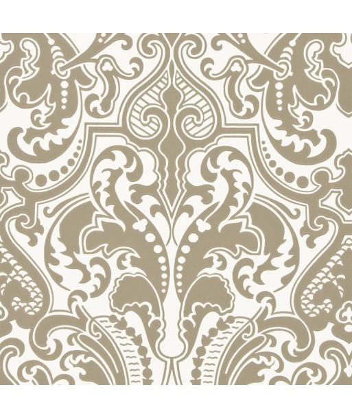 RL Gwynne Damask Wallpaper - Gunmetal le concept de la Pate a emporter 