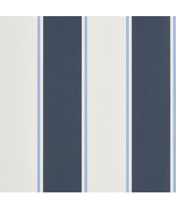 RL Mapleton Stripe Wallpaper - Midnight Les êtres humains sont 