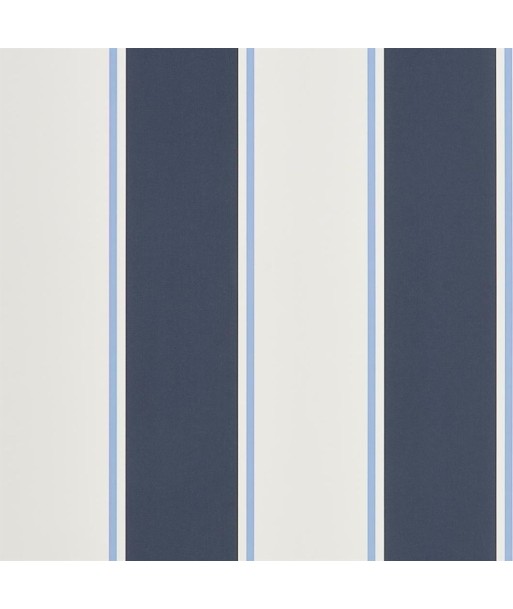 RL Mapleton Stripe Wallpaper - Midnight Les êtres humains sont 