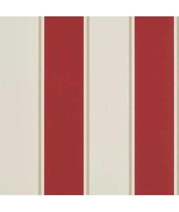 RL Mapleton Stripe Wallpaper - Vermilion online