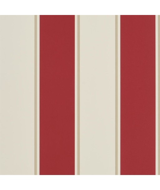 RL Mapleton Stripe Wallpaper - Vermilion online