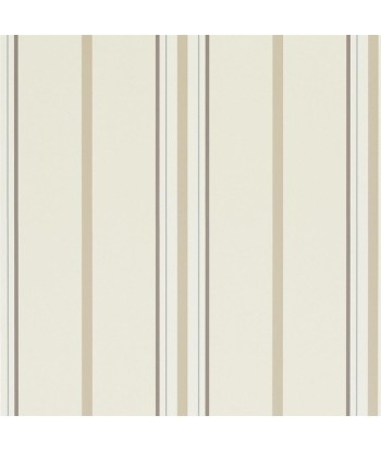 RL Marden Stripe Wallpaper - White/tan chez Cornerstreet bien 