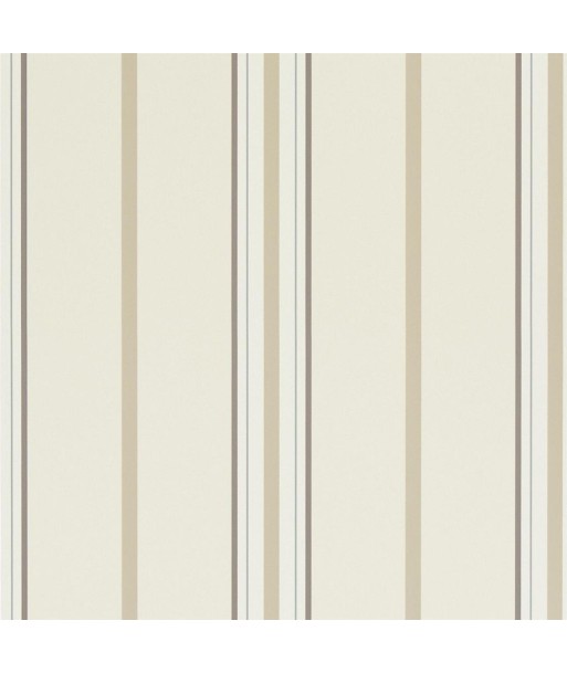 RL Marden Stripe Wallpaper - White/tan chez Cornerstreet bien 