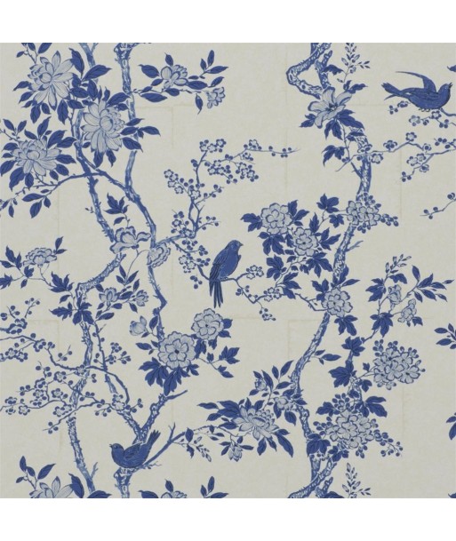 RL Marlowe Floral Wallpaper - Porcelain Découvrez la collection