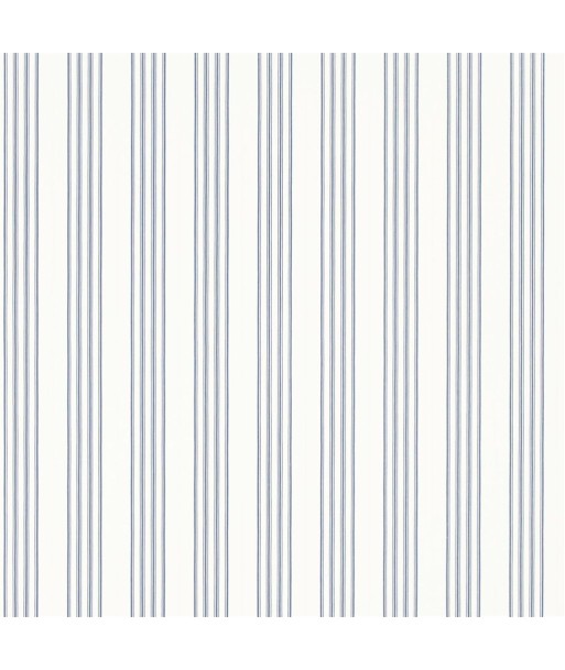 RL Palatine Stripe Wallpaper - Porcelain Blue de votre