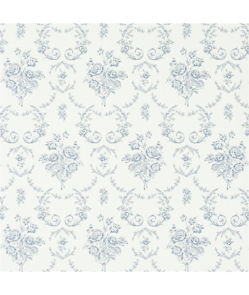 RL Saratoga Toile Wallpaper - Iris shop