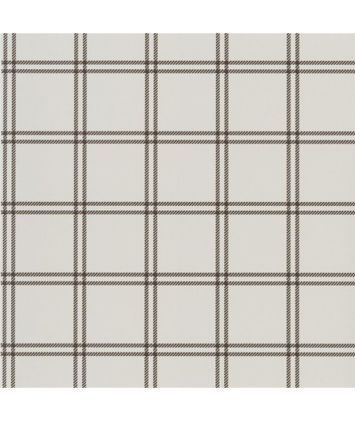 RL Shipley Windowpane Chocolate Wallpaper de France