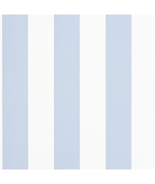 RL Spalding Stripe Wallpaper - Blue / White le des métaux précieux