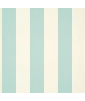 RL Spalding Stripe Duck Egg Blue Wallpaper outlet