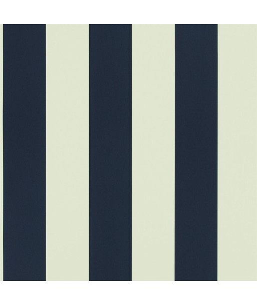 RL Spalding Stripe Wallpaper - Navy outlet