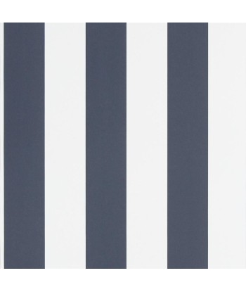 RL Spalding Stripe Wallpaper - Navy / White en ligne des produits 