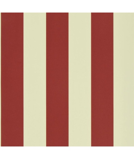 RL Spalding Stripe Wallpaper - Red / Sand Livraison rapide