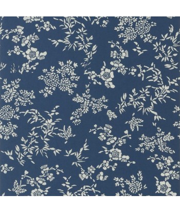 RL Teabowl Calico Indigo Wallpaper en linge