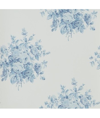 RL Wainscott Floral Wallpaper - Sky la colonne vertébrale