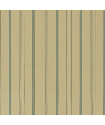 RL Averill Ticking Stripe Fabric - Chambray solde