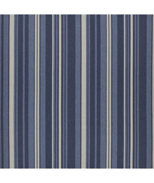 RL Big Basin Stripe Fabric - Indigo de technologie