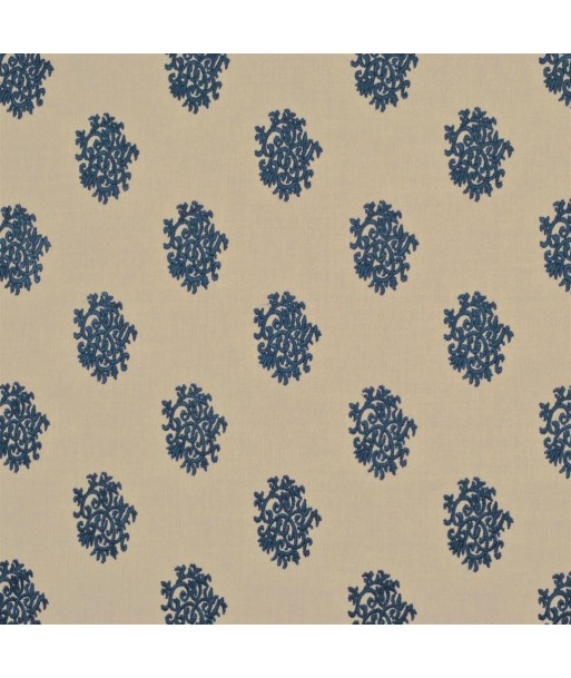 Fabric RL Delphine Embroidery Indigo outlet