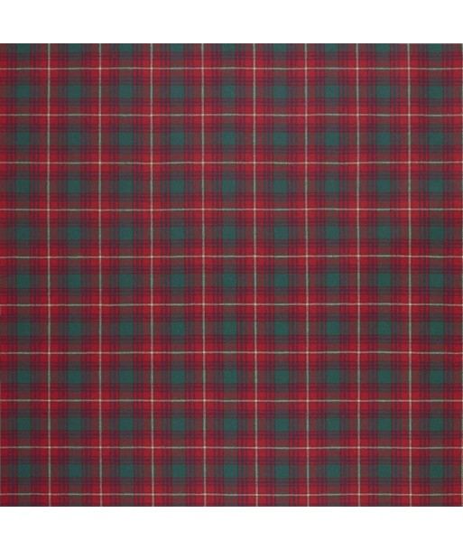 RL Doncaster Tartan Fabric Evening Red sur le site 