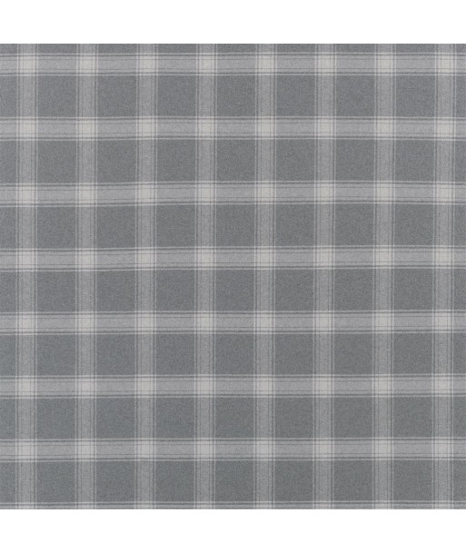 RL Doublebrook Plaid Gray Flannel Fabric de la marque