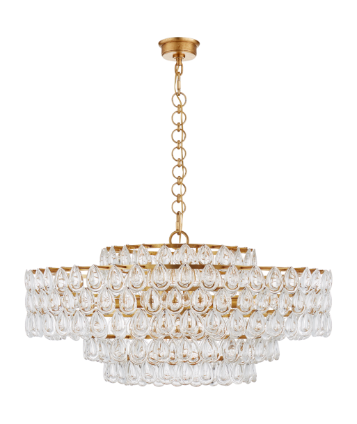 Lustre Liscia Large Doré Cristal 2024